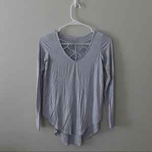 American Eagle Cages Long Sleeve Top